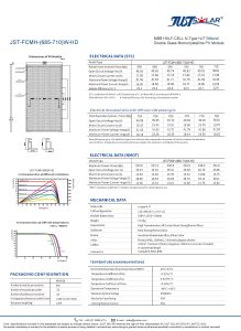 JUSTSOLAR HJT Bifacial Mono Module Solar Panel JST-FCMH-(685-710)W-HD插图1