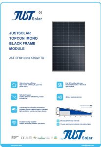 430wp HIGH ENERGY EFFICIENCY TOPCON SOLAR PANEL插图4