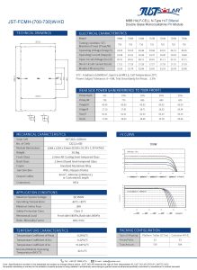JUSTSOLAR HJT Bifacial Mono Module Solar Panel JST-FCMH-(700-730)W-HD插图1